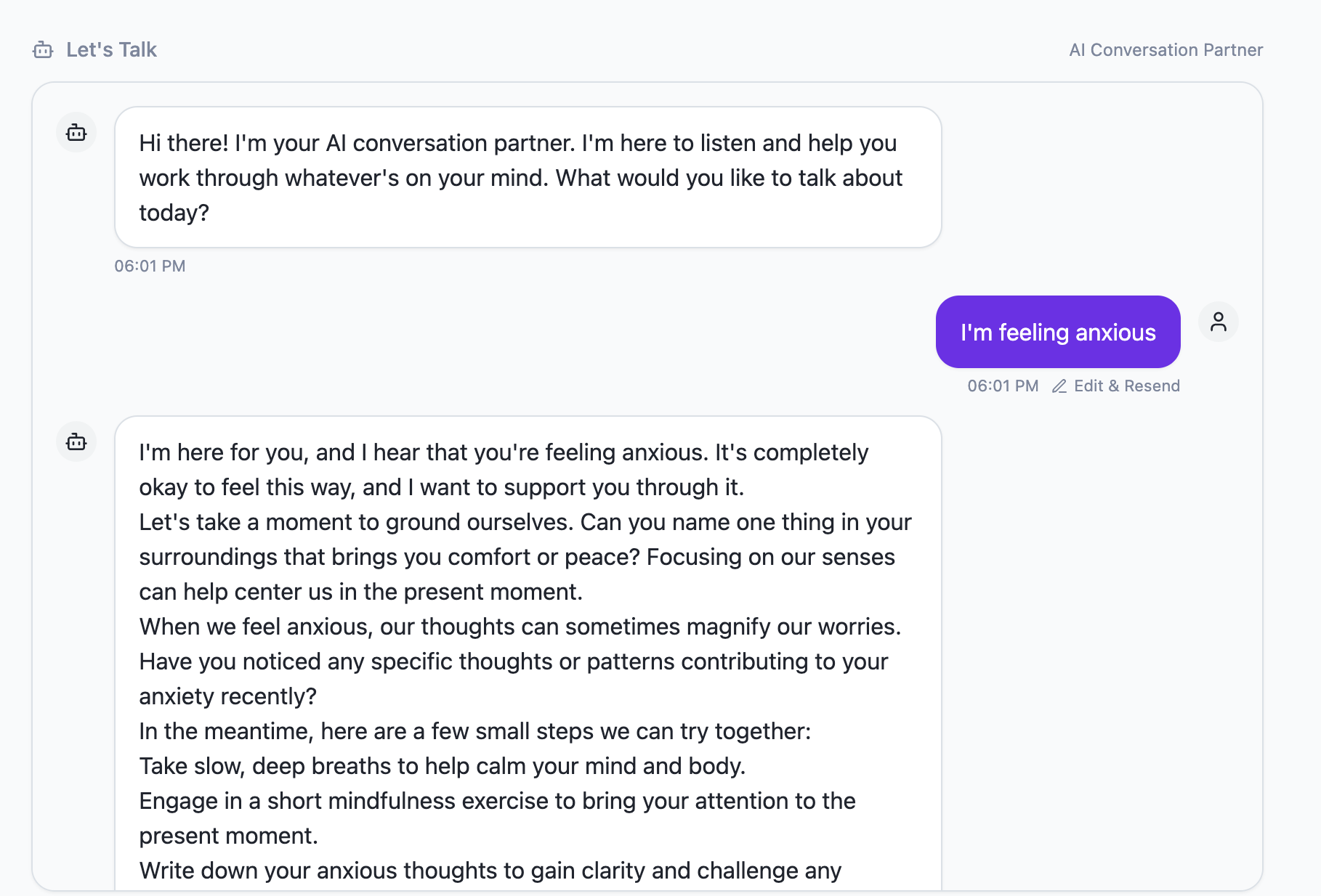 AI Conversation Partner
